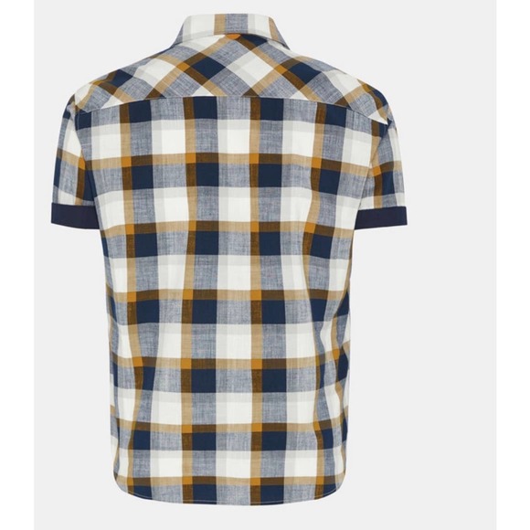 Johnny Bigg Checker Print 100 % Cotton Button Down Shirt Top plus Size 6xl NWOT - Picture 3 of 9